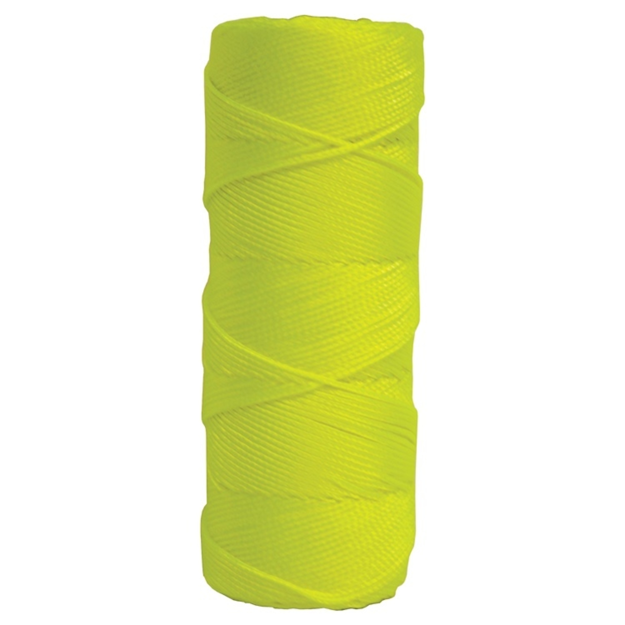 Kraft Tool BC335T Fluorescent Yellow Braided Nylon Mason's Line - 250' Tube